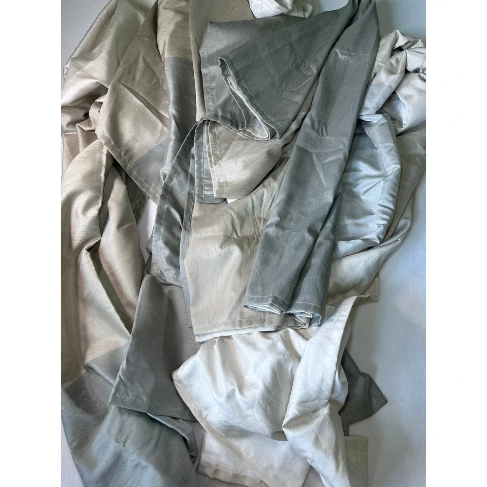 New IKEA BINDVIDE 4 Curtain Panels Tri-Color 57x98 Discontinued‎ 2 Sets